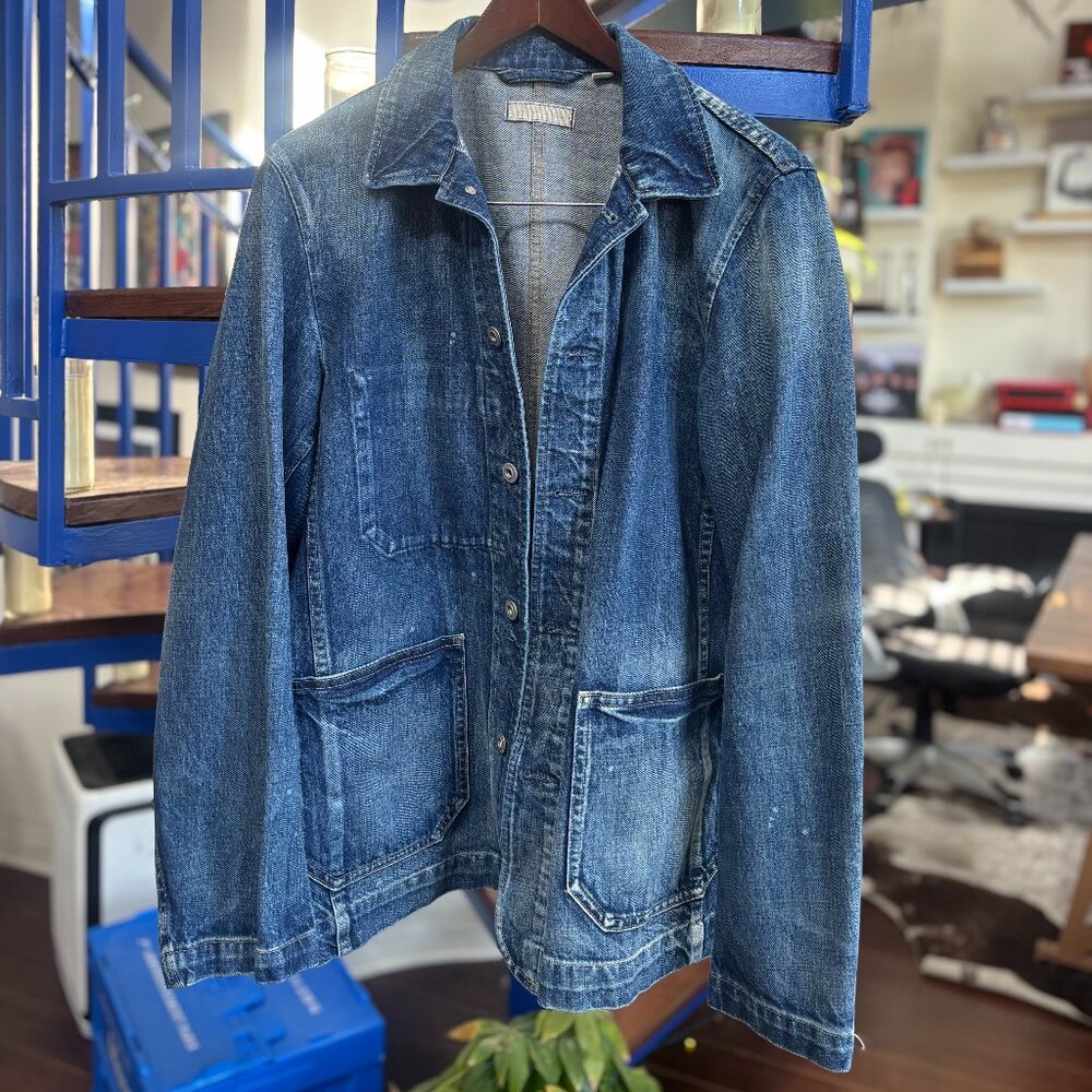 Uniqlo Denim Chore Jacket – Classic Blue Wash Size L